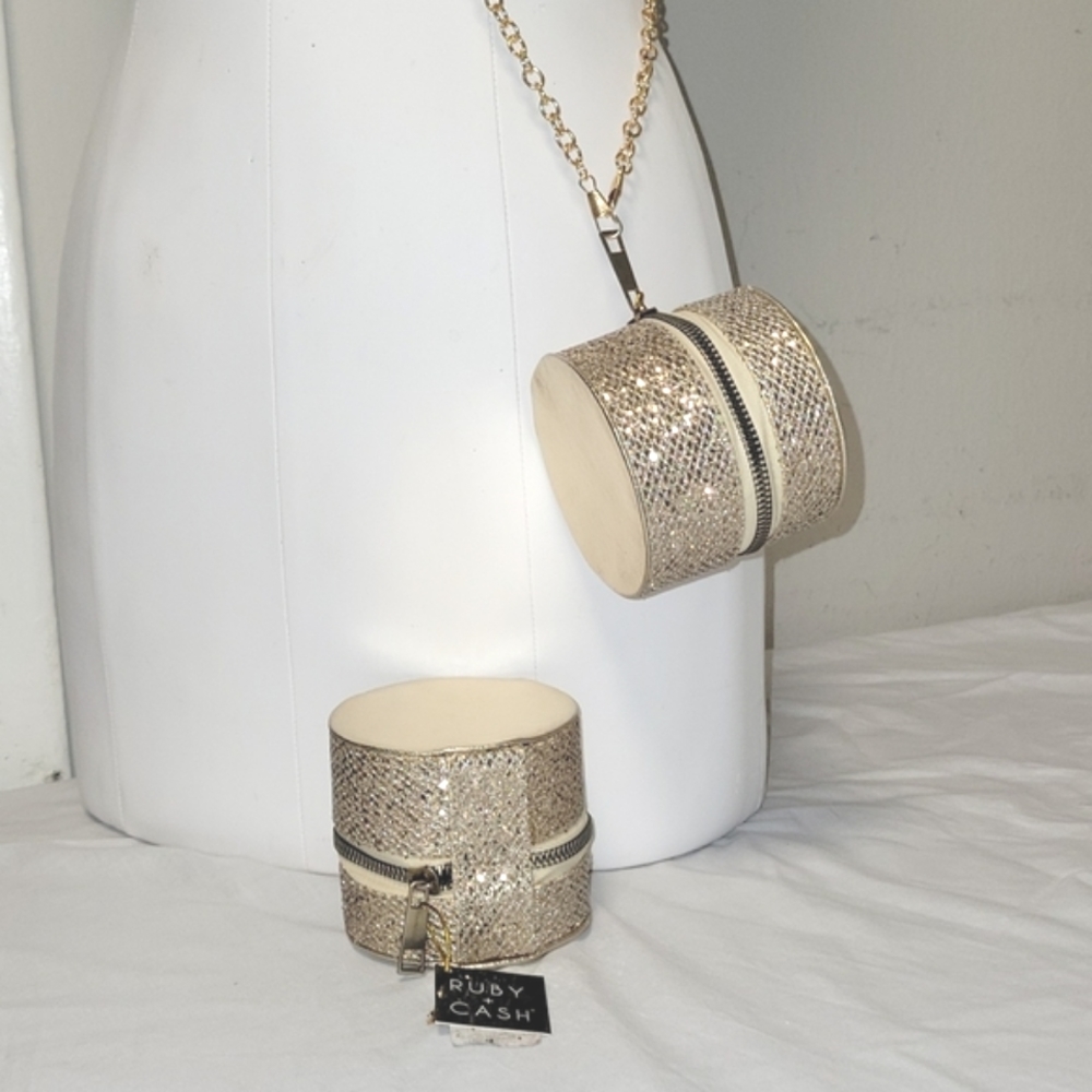 Ruby + Cash gold cute crossbody
